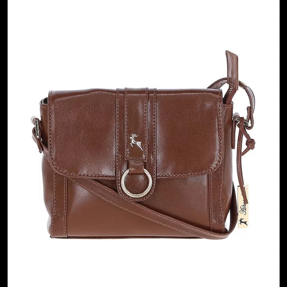 ✨ Ashwood Brown Genuine Leather Crossbody Bag - Quiet Luxury Boho Essential ✨